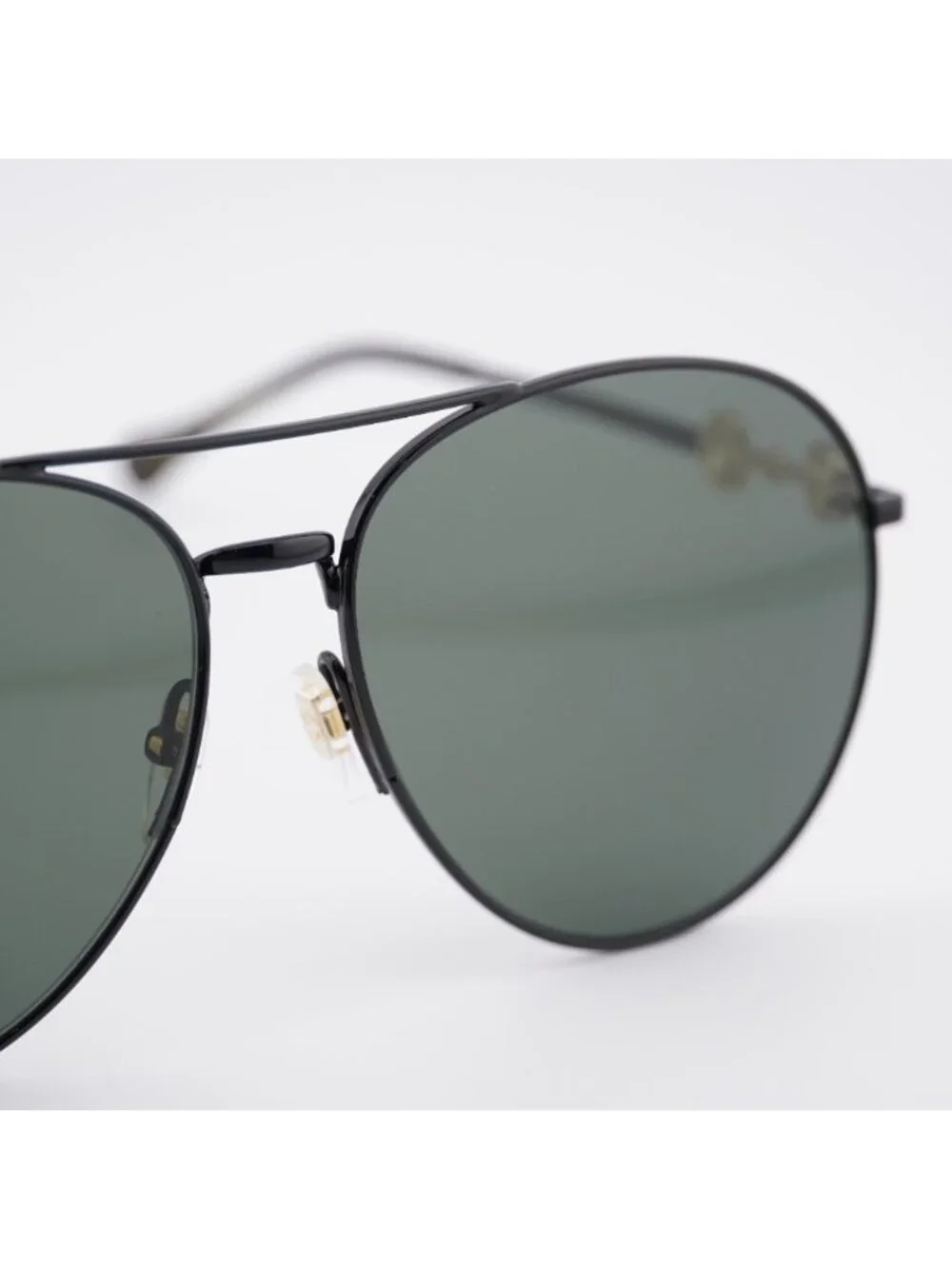 Gucci GG1698S 001 Sunglasses Black Aviator Frame, Black Lenses